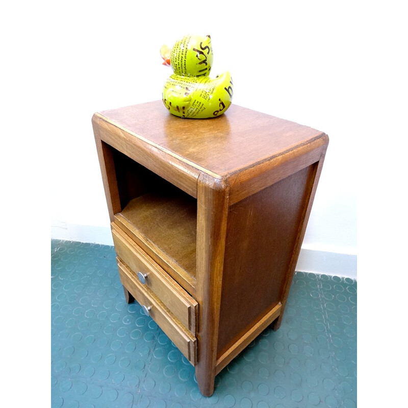 Mid century side table with drawers - 1950s