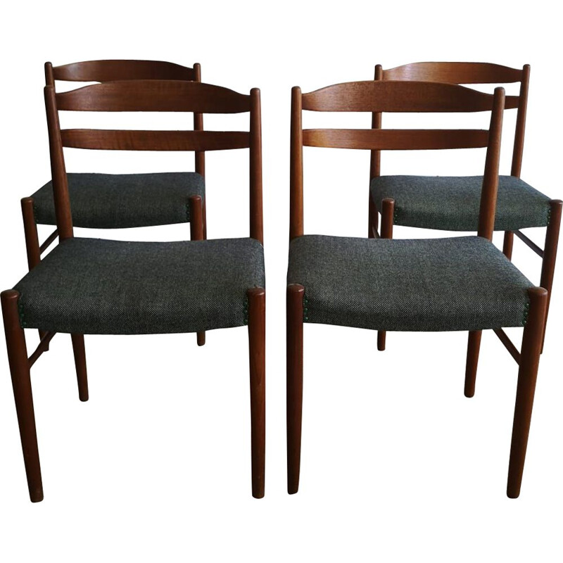 Set of 4 Scandinavian vintage chairs by Carl Ekström for Albin Johansson & Söner, 1960