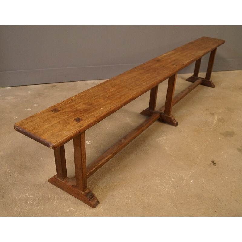 Very large in oak bench - 1950s