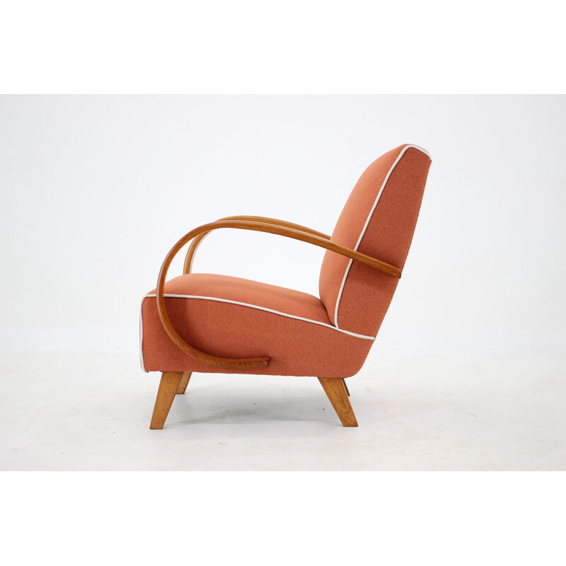 Vintage armchair by Jindrich Halabala, Czechoslovakia 1950s
