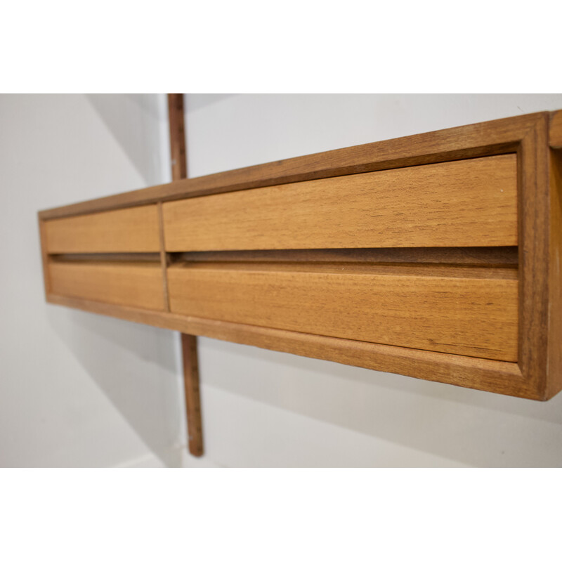 Mid-century Danish teak Ps modular wall unit by Paul Sorensen, 1960s