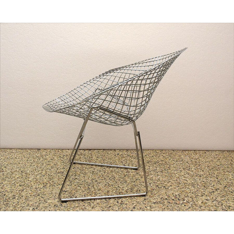 Coppia di poltrone vintage Diamond di Harry Bertoia per Knoll