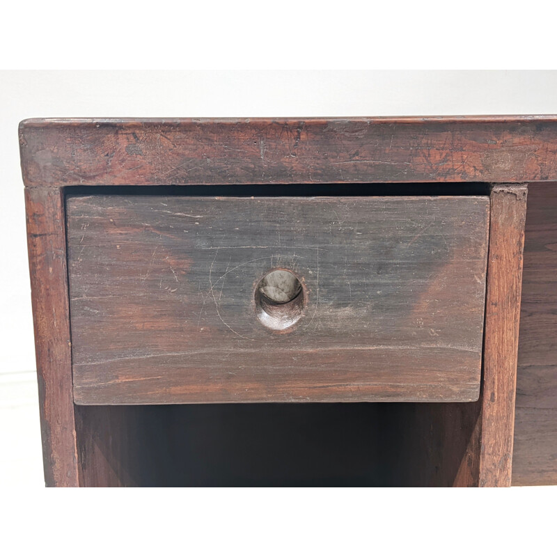 Vintage-Taubenschlag-Schreibtisch von Jeanneret, 1957-1958