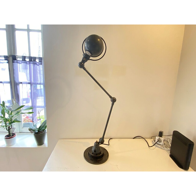 Vintage desk lamp with 2 arms by Jean Louis Domecq