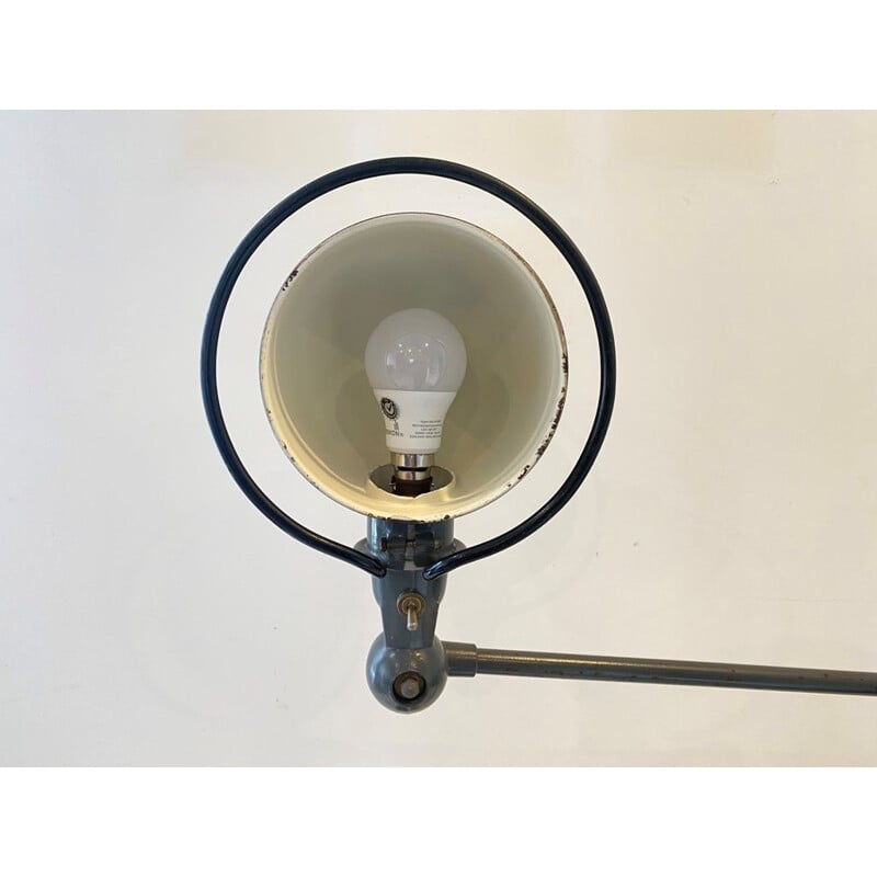 Vintage bureaulamp met 2 armen van Jean Louis Domecq