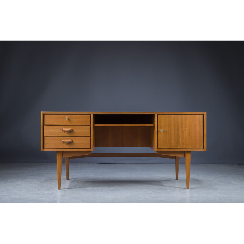 Mid-century Danish teak desk, 1960s