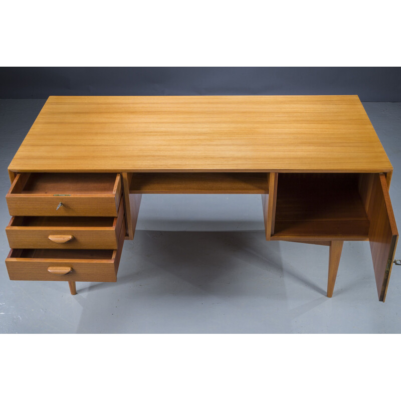 Mid-century Danish teak desk, 1960s