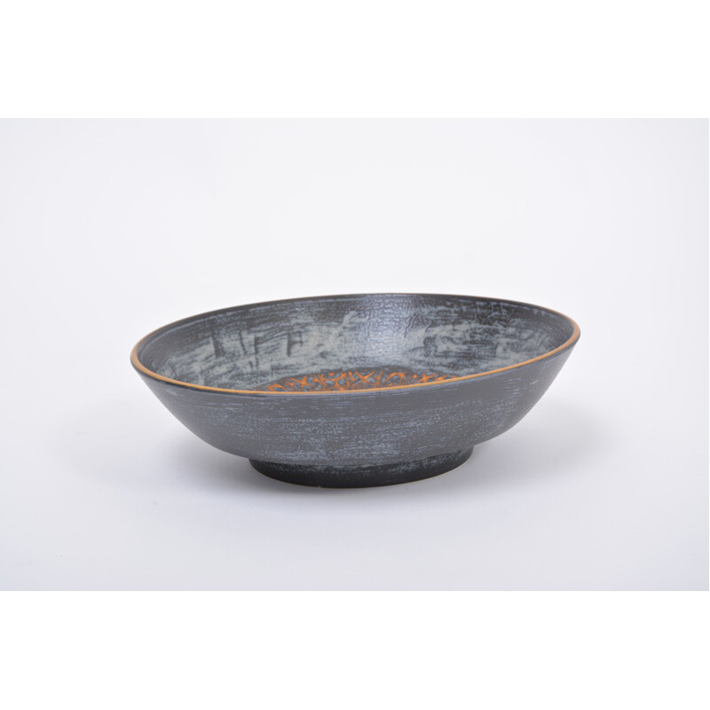 Vintage baca ceramic bowl by Nils Thorsson for Aluminia