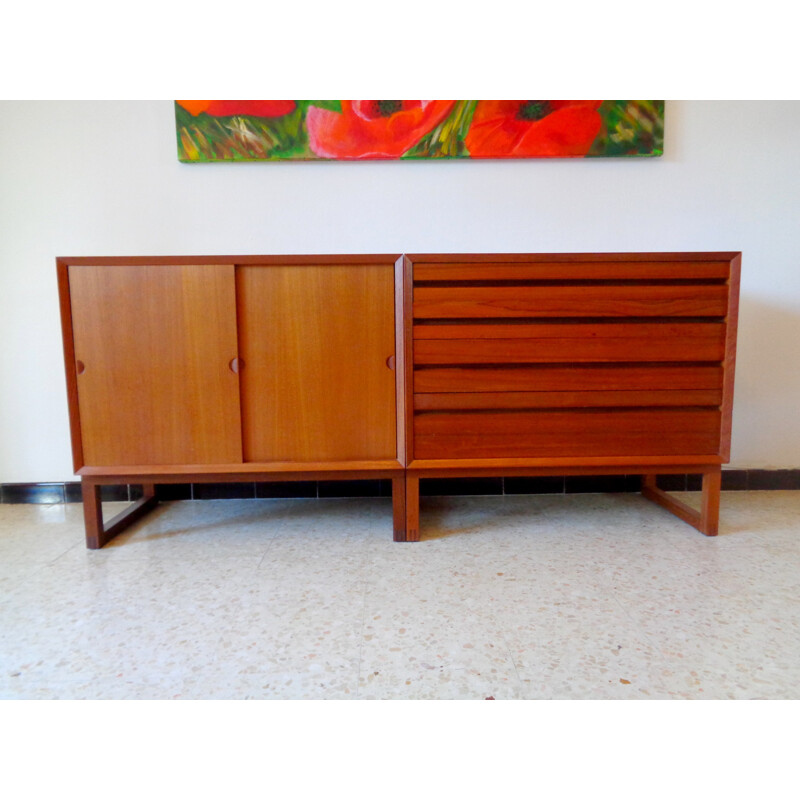 Scandinavian sideboard in teak, Poul CADOVIUS - 1960s