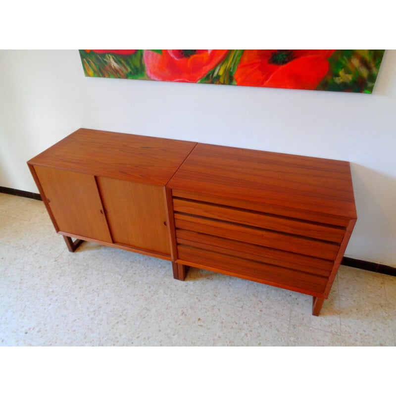 Scandinavian sideboard in teak, Poul CADOVIUS - 1960s