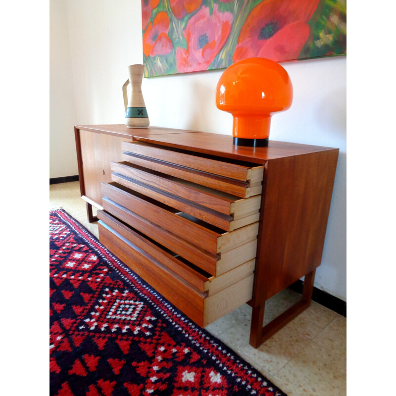 Scandinavian sideboard in teak, Poul CADOVIUS - 1960s