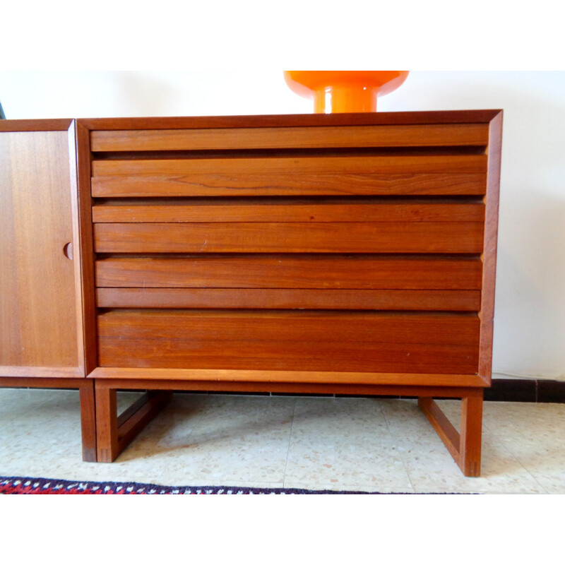 Scandinavian sideboard in teak, Poul CADOVIUS - 1960s