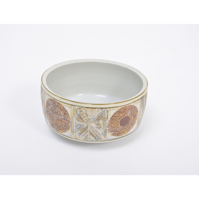 Vintage ceramic tenera bowl by Kari Christensen for Aluminia, Denmark