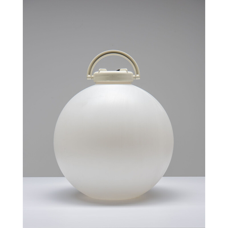 Lámpara tampa blanca vintage de Isao Hosoe para Valenti Luce, 1970