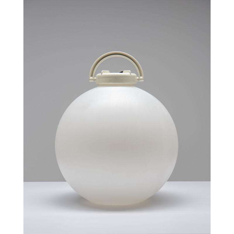 Vintage witte tampa lamp van Isao Hosoe voor Valenti Luce, 1970