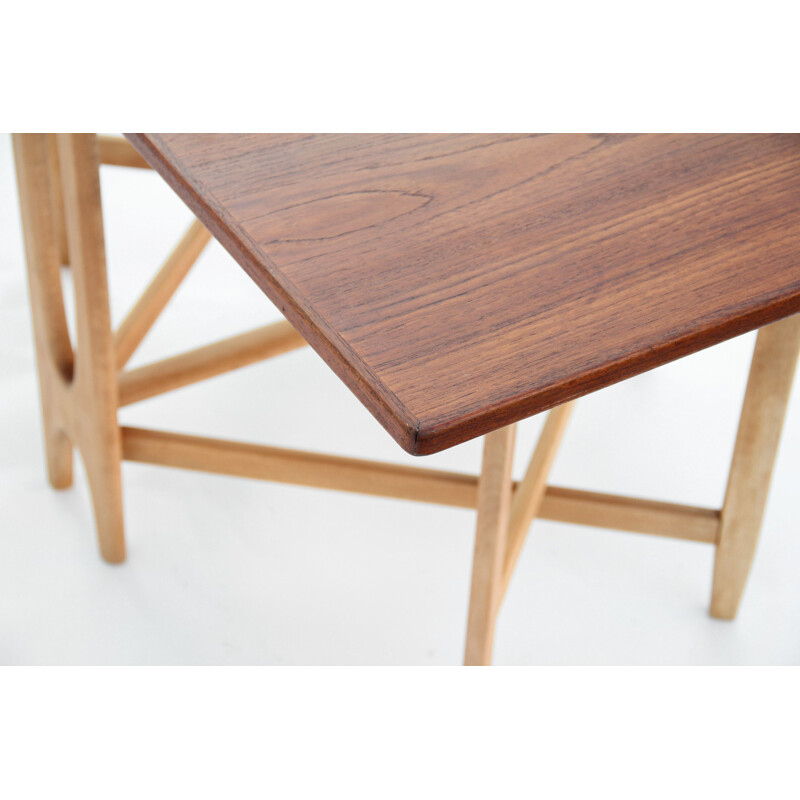 Table pliante à abattant vintage de Bendt Winge pour Kleppes Møbelfabrikk, Norvège 1950