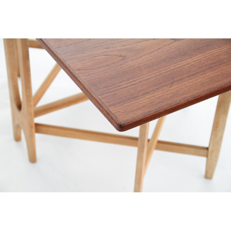 Vintage drop leaf folding table by Bendt Winge for Kleppes Møbelfabrikk, Norway 1950s