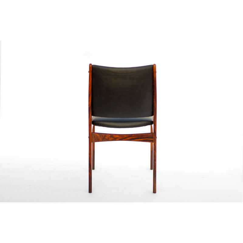 Satz von 4 Vintage-Stühlen aus Palisanderholz von Johannes Andersen für Uldum Møbelfabrik, Dänemark 1960