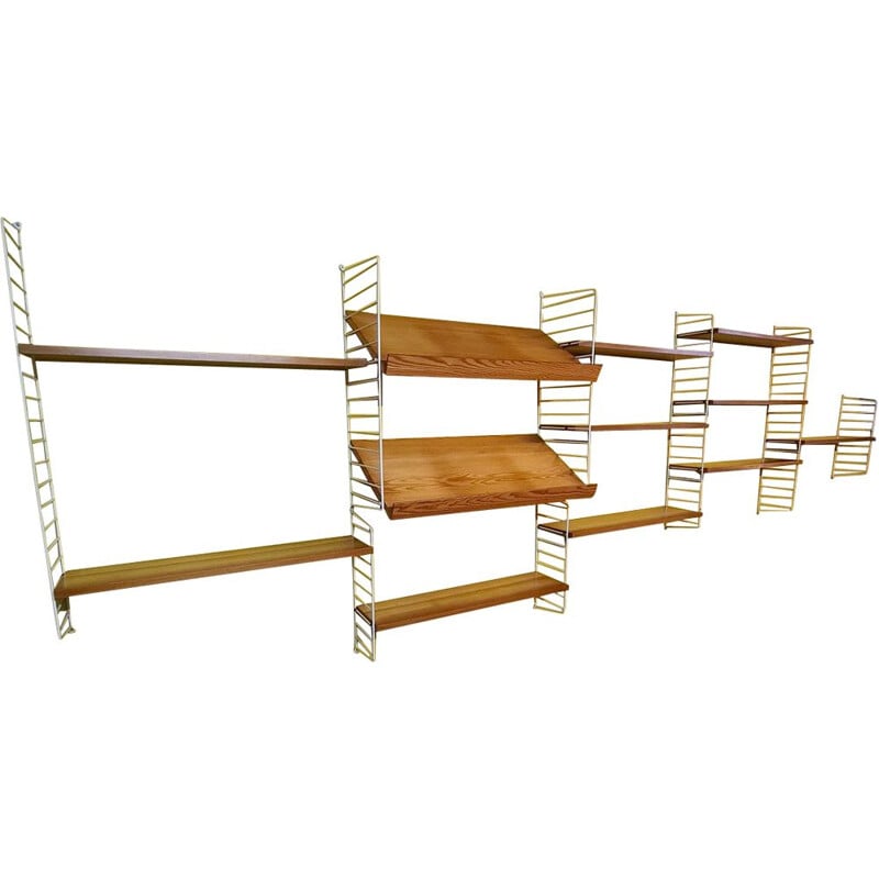 Vintage wall system by Nisse String for Strinning Ab, Sweden 1960s