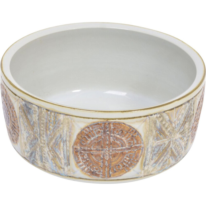 Vintage ceramic tenera bowl by Kari Christensen for Aluminia, Denmark