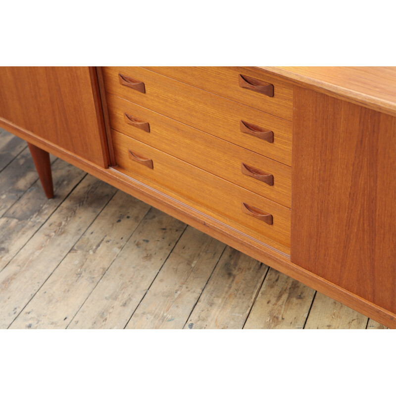 Sideboard in teak with sliding doors, CLAUSEN & SON - 1960s