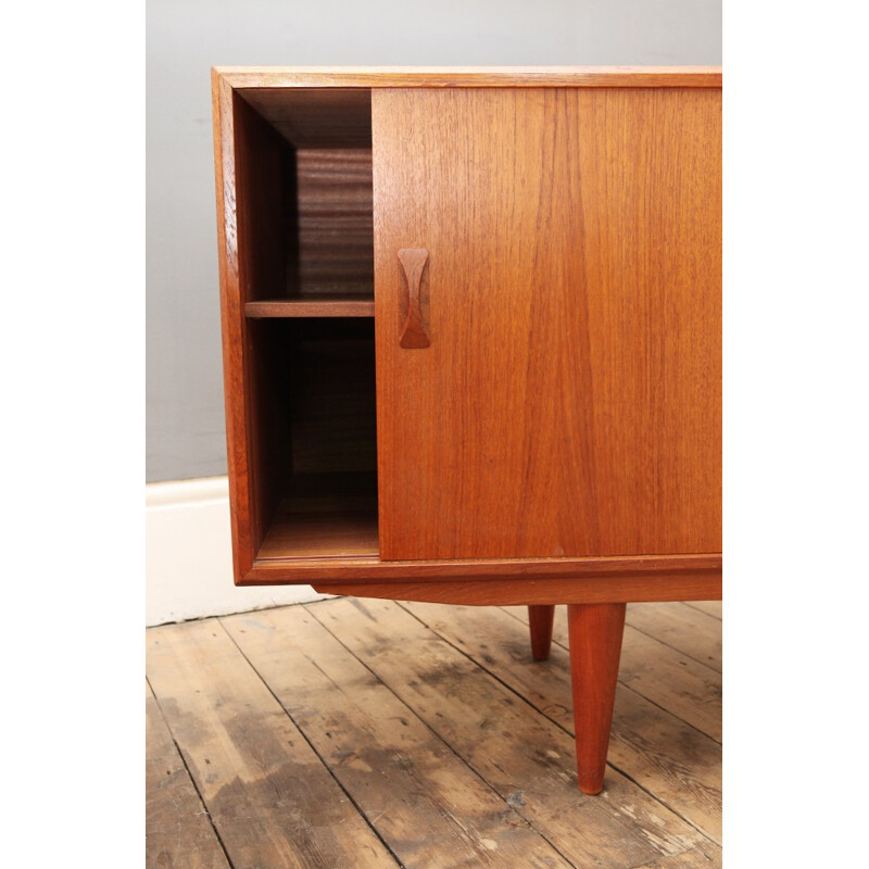 Sideboard in teak with sliding doors, CLAUSEN & SON - 1960s