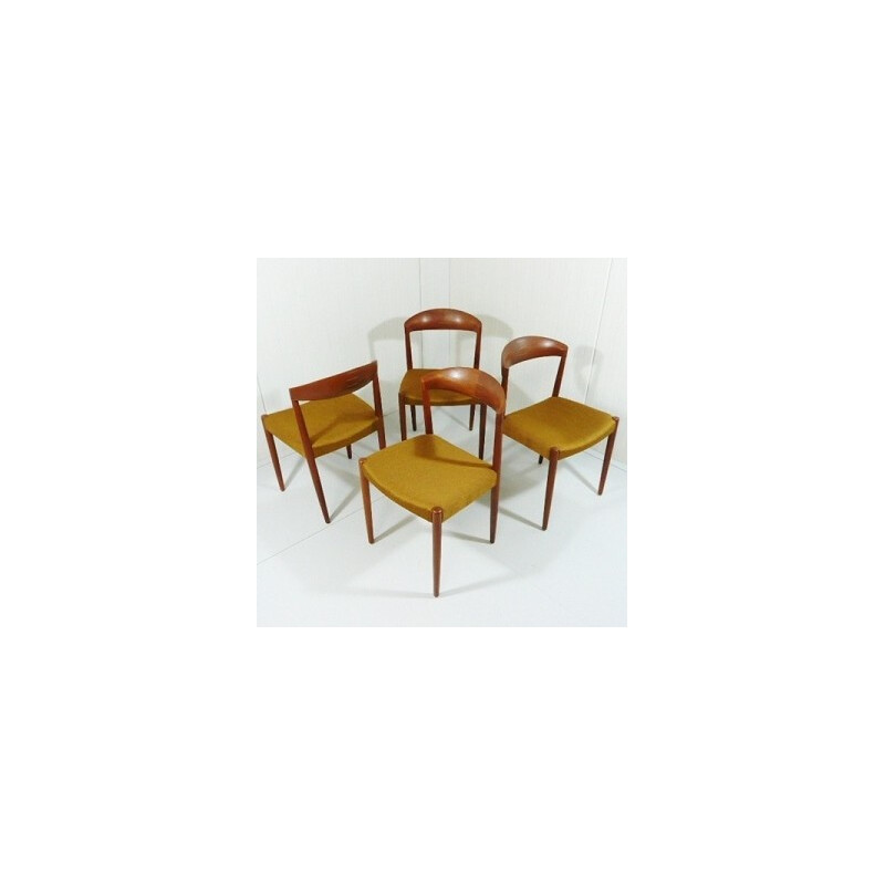 4 chaises à repas, Knud ANDERSEN - années 60