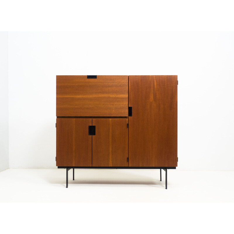 Vintage U+N series "Cu06" highboard by Cees Braakman for Pastoe