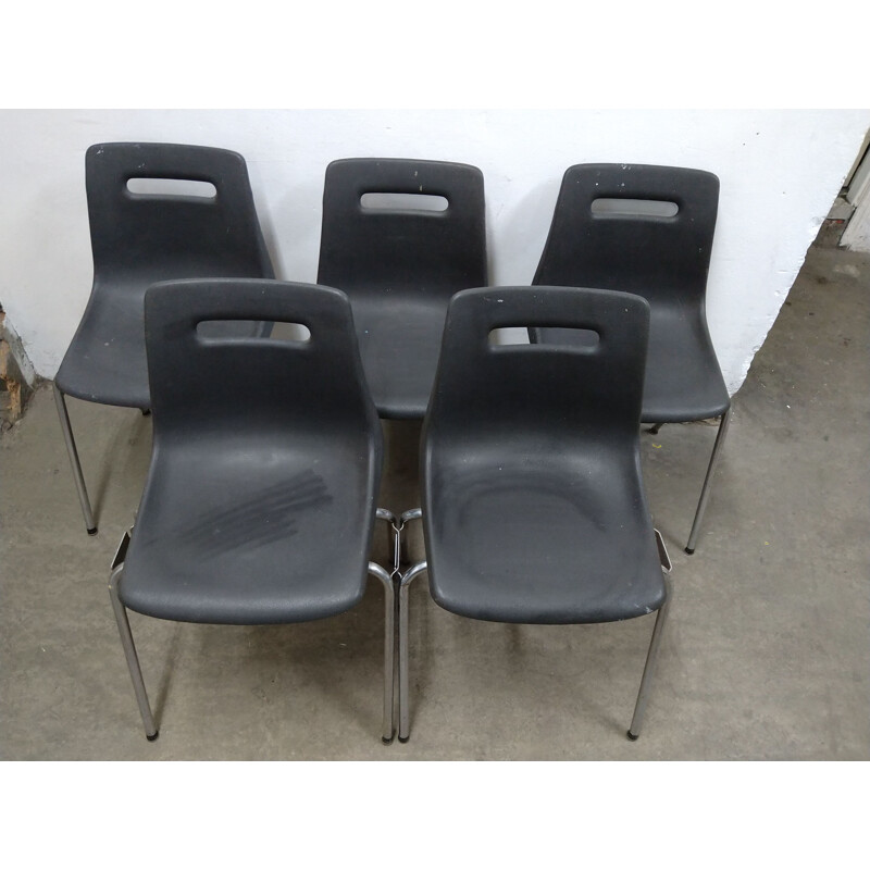 Set of 5 vintage chairs by Katwijk, Netherlands 1975-1999