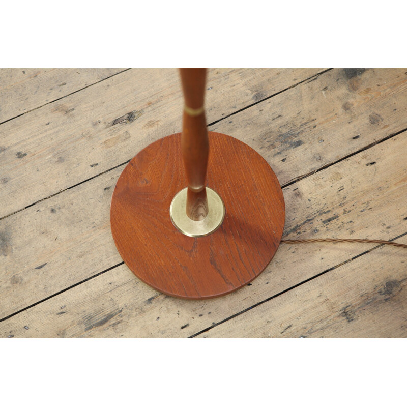 Danish floor lamp in solid teak - 1960s