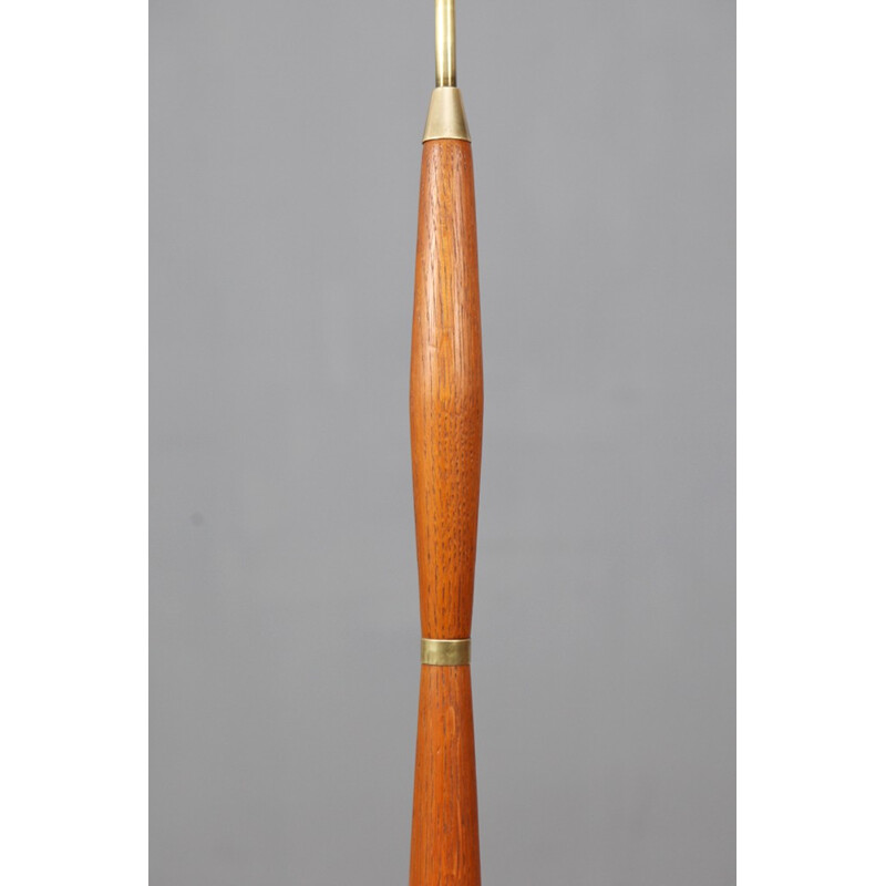 Danish floor lamp in solid teak - 1960s