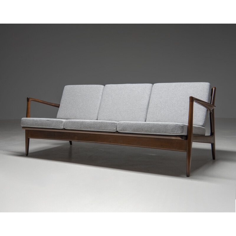 Vintage 3-seater sofa by Ib Kofod-Larsen for Selig, Denmark 1950