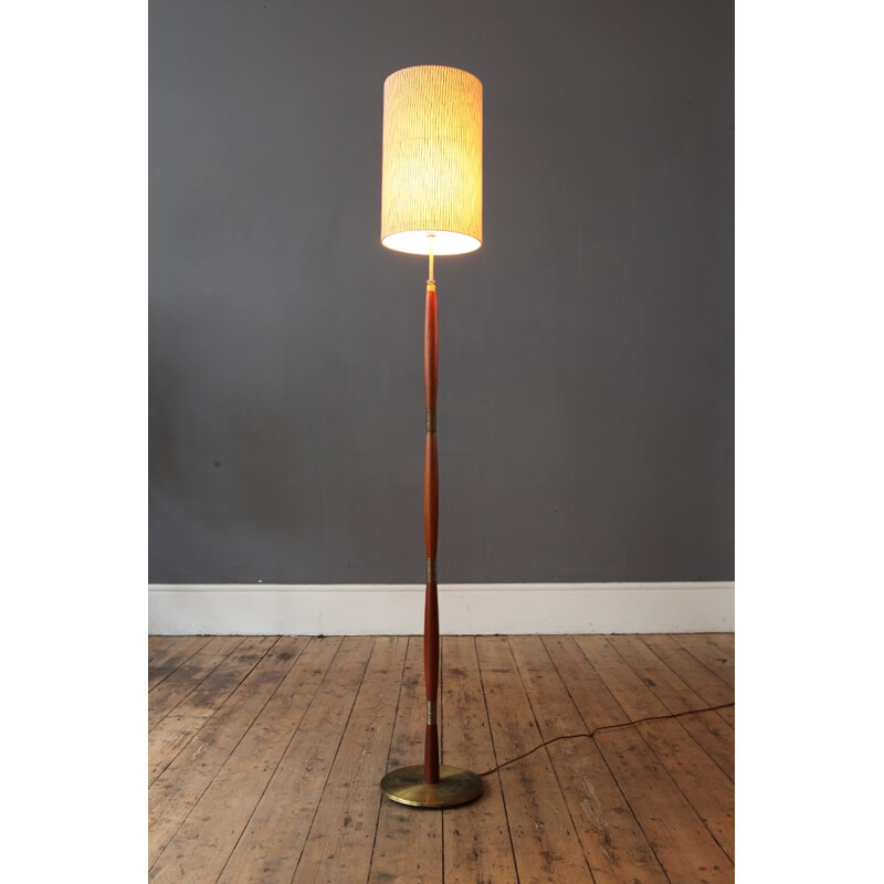 Danish floor lamp in teak wood - 1960s