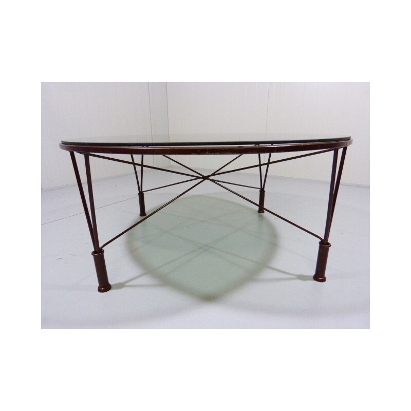 Coffee table "Eiffel" in glass - 1960s