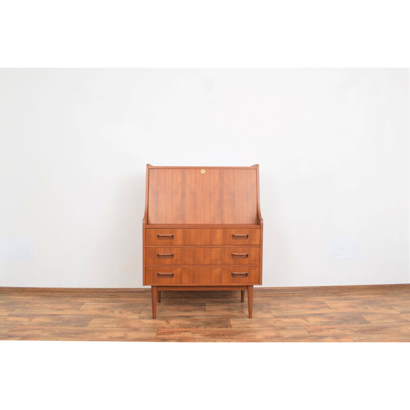 Vintage teak desk by Gunnar Nielsen for Tibergaard, Denmark 1960