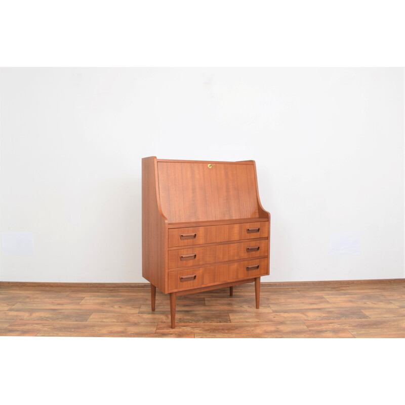 Vintage teak desk by Gunnar Nielsen for Tibergaard, Denmark 1960