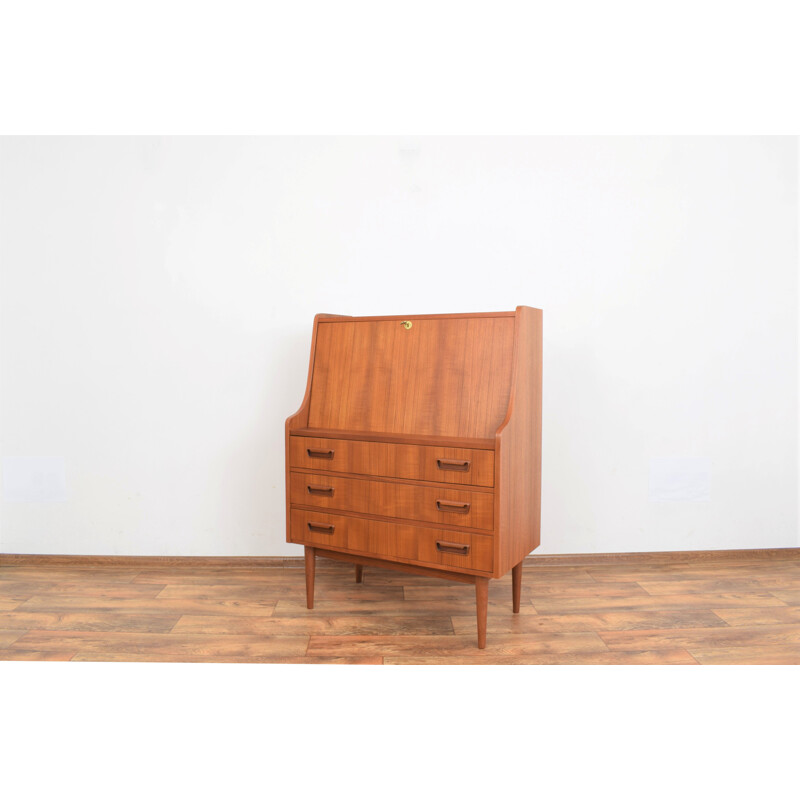 Vintage teak desk by Gunnar Nielsen for Tibergaard, Denmark 1960