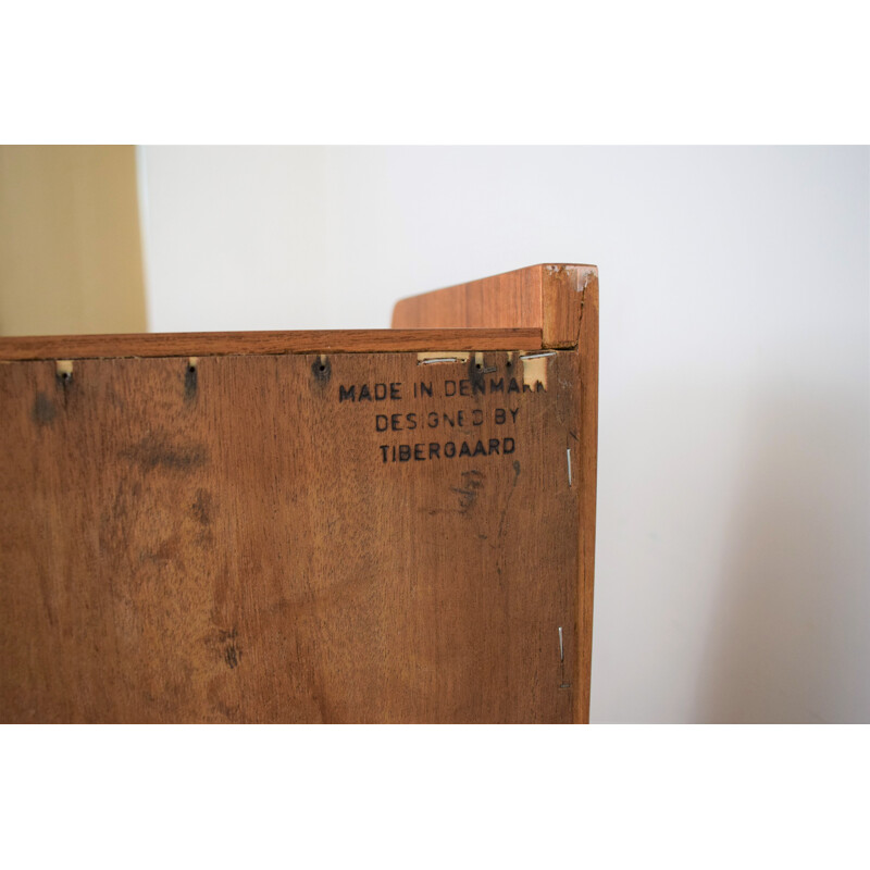 Vintage teak desk by Gunnar Nielsen for Tibergaard, Denmark 1960