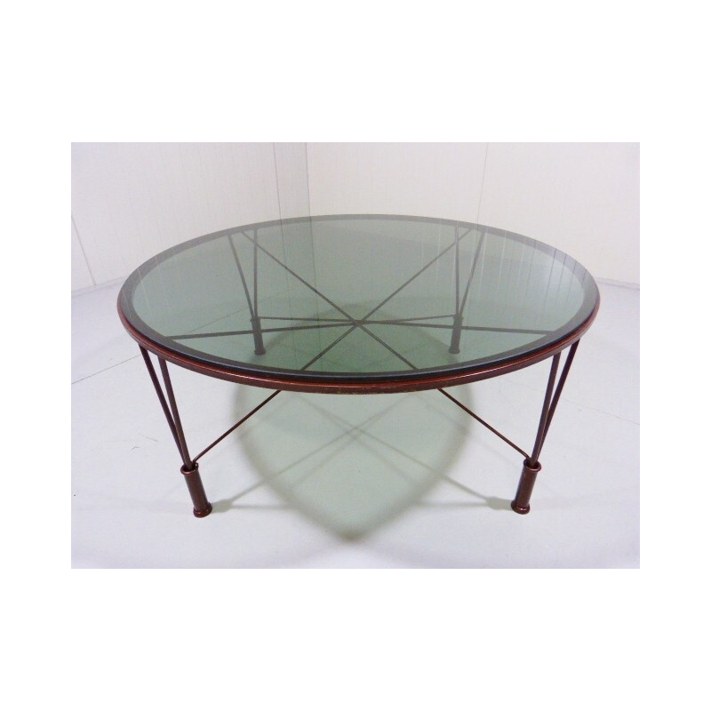 Coffee table "Eiffel" in glass - 1960s