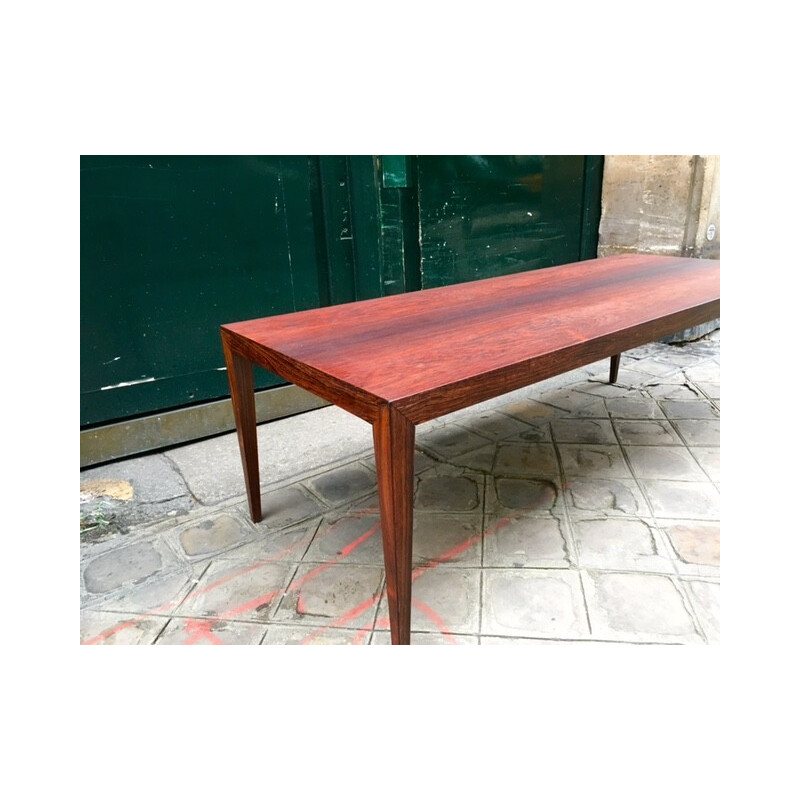 Rectangular rosewood coffee table - 1950