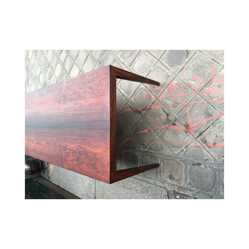 Table basse rectangulaire en palissandre - 1950