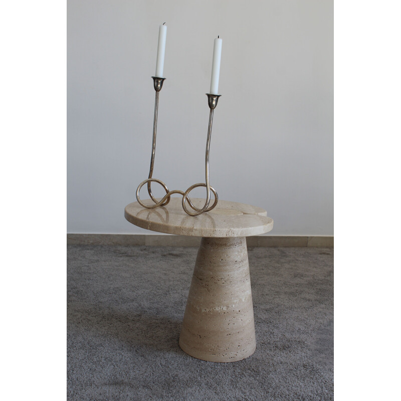 Vintage candleholder with 2 candles, Italy 1970