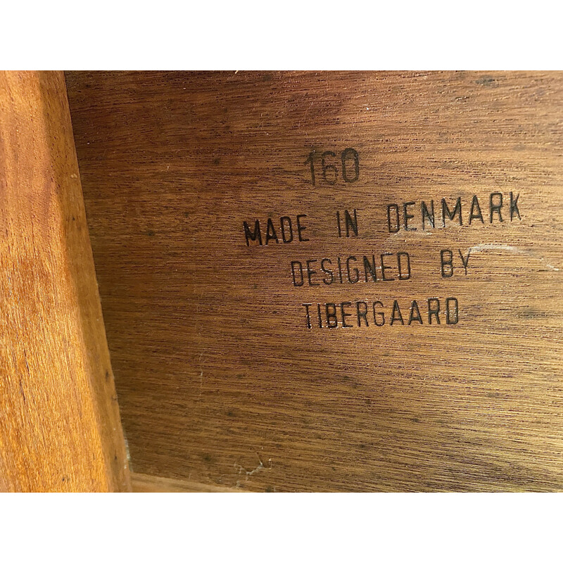 Vintage Danish teak desk by Gunnar Nielsen Tibergaard, 1960