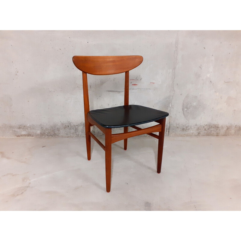 Scandinavian vintage teak chair by Dyrlund, Denmark 1960