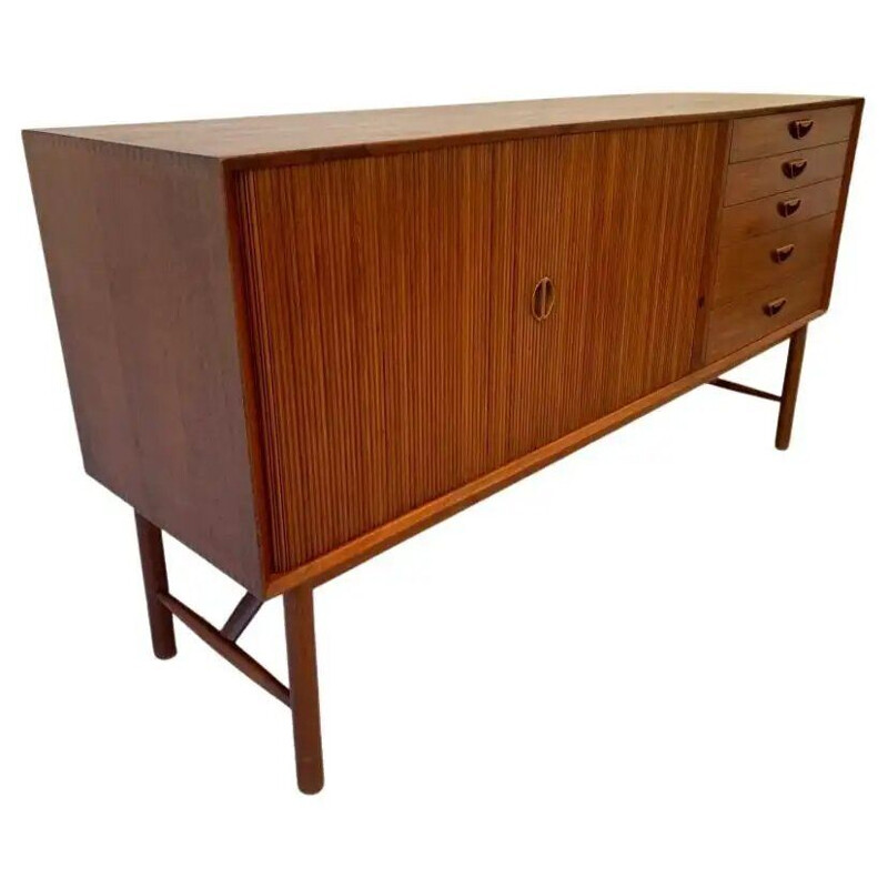 Vintage solid teak sideboard by Peter Hvidt & Orla Molgaard Nielsen for Soborg Mobler