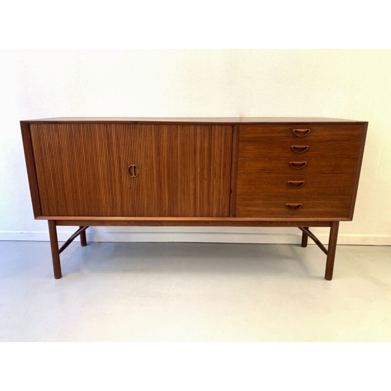 Vintage solid teak sideboard by Peter Hvidt & Orla Molgaard Nielsen for Soborg Mobler