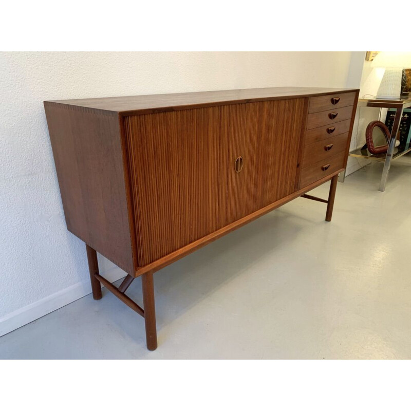 Vintage solid teak sideboard by Peter Hvidt & Orla Molgaard Nielsen for Soborg Mobler