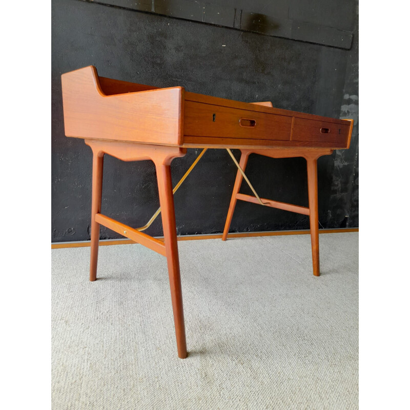 Vintage desk with drawers "56" by A.W Iversen for Vinde Mobelfabrik, Denmark 1960