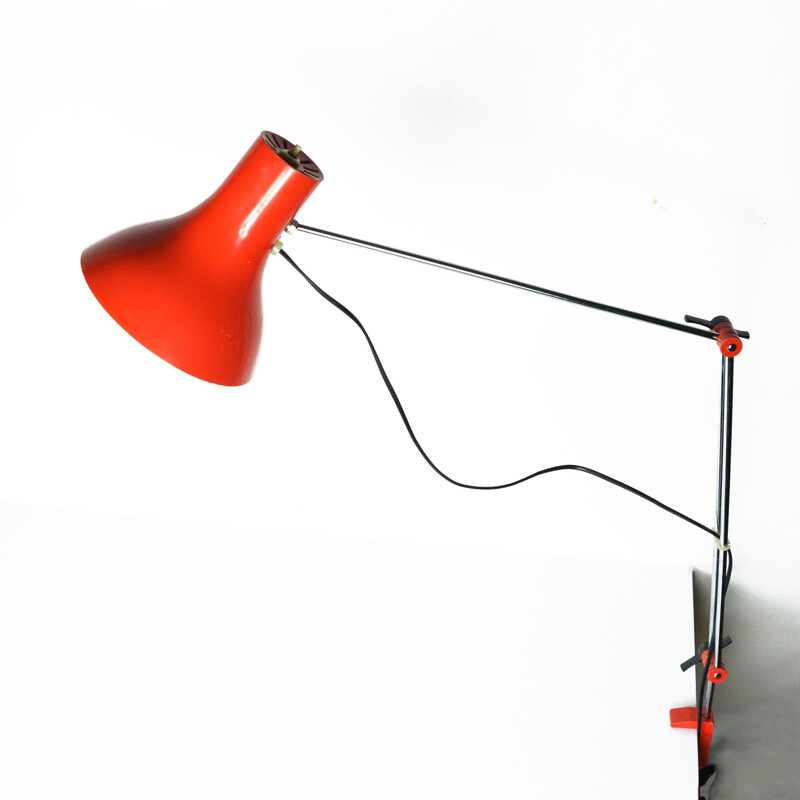 Vintage desk lamp by Josef Hurk for Napako, Czechoslovakia 1960s