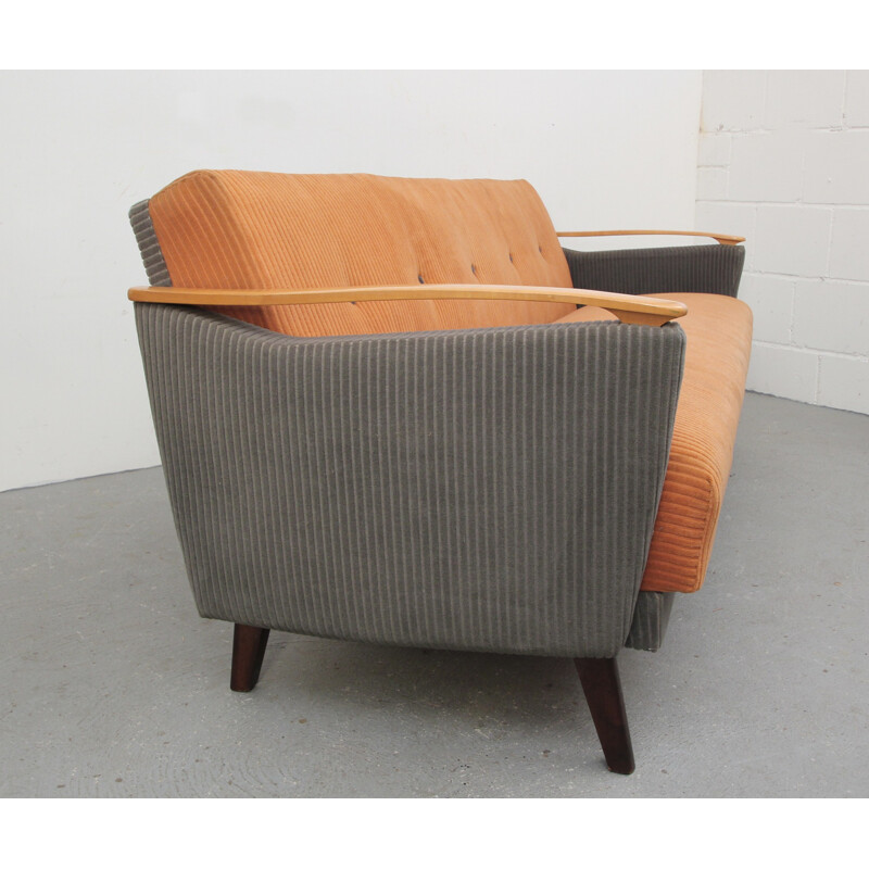 Daybed sofa in fabric - 1950s